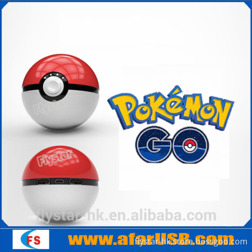 2016 Hot Game Pokemon Go12000 mah Charger Pokeball Portable Charger LED Light Pokemon Power Bank